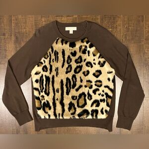 NWOT* Michael Kors| Long Sleeve Top with Fur